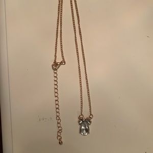 long diamond charmed mickey mouse necklace